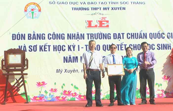 Trường THPT Mỹ Xuyên đạt chuẩn Quốc gia