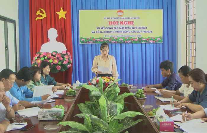 Mỹ Xuyên: Ủy ban MTTQ Việt Nam sơ kết công tác quý III năm 2024