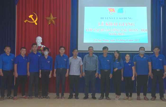 Cù Lao Dung: Bồi dưỡng nghiệp vụ công tác Đoàn, Hội năm 2022