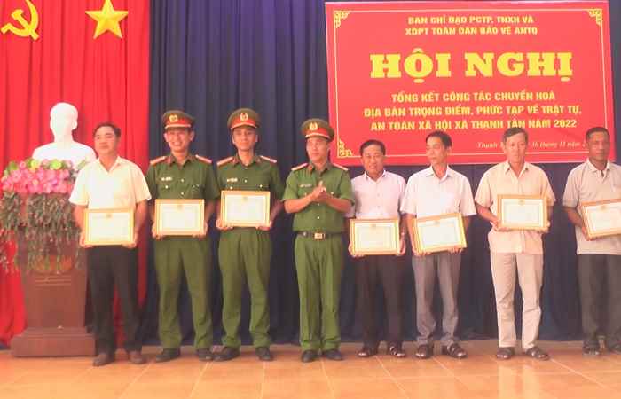 Thạnh Trị: Tổng kết công tác chuyển hóa địa bàn trộng điểm, phức tạp về trật tự an toàn xã hội