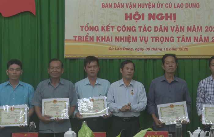 Ban Dân vận huyện Cù Lao Dung tổng kết công tác năm 2022
 