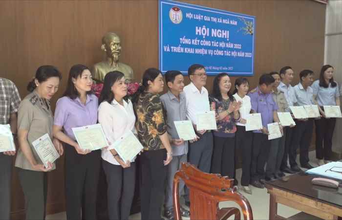 Ngã Năm: Hội luật gia thị xã tổng kết công tác năm 2022