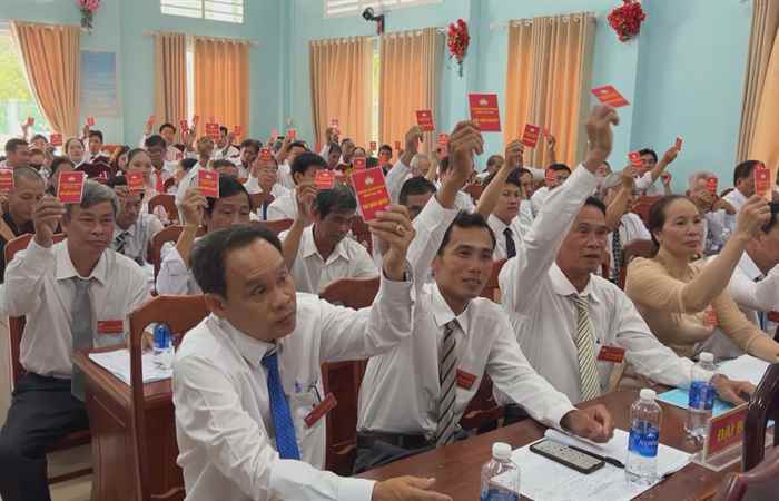 Mỹ Tú: Đại hội Đại biểu MTTQ Việt Nam xã Hưng Phú nhiệm kỳ 2024 - 2029