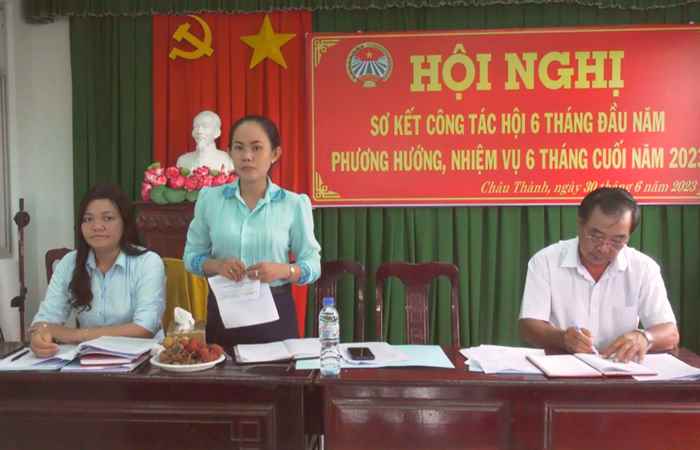 Châu Thành: Hội Nông dân sơ kết 6 tháng đầu năm 2023