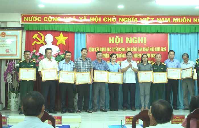 Mỹ Xuyên: Hội đồng nghĩa vụ quân sự tổng kết công tác tuyển quân năm 2022