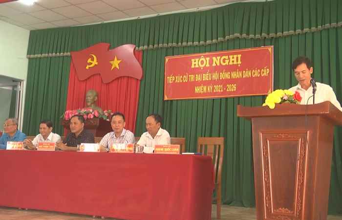Đại biểu HĐND các cấp tiếp xúc cử tri xã Phú Tân và thị trấn Châu Thành