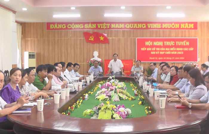 Thạnh Trị:  Đại biểu HĐND các cấp tiếp xúc cử tri các xã thị trấn bằng hình thức trực tuyến