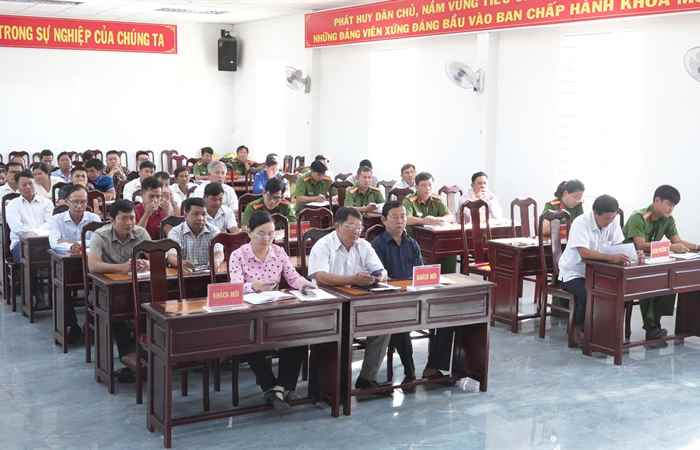Vĩnh Châu: Công an đối thoại với các tổ chức, doanh nghiệp trên địa bàn về công tác cải cách hành chính 