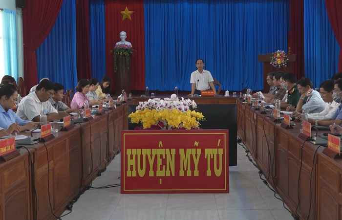 UBND huyện Mỹ Tú hội nghị thành viên tháng 5 năm 2022