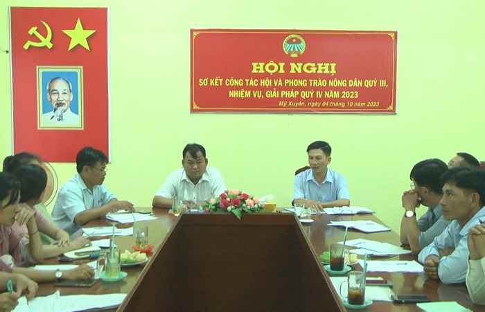 Hội Nông dân huyện Mỹ Xuyên sơ kết công tác quý III năm 2023