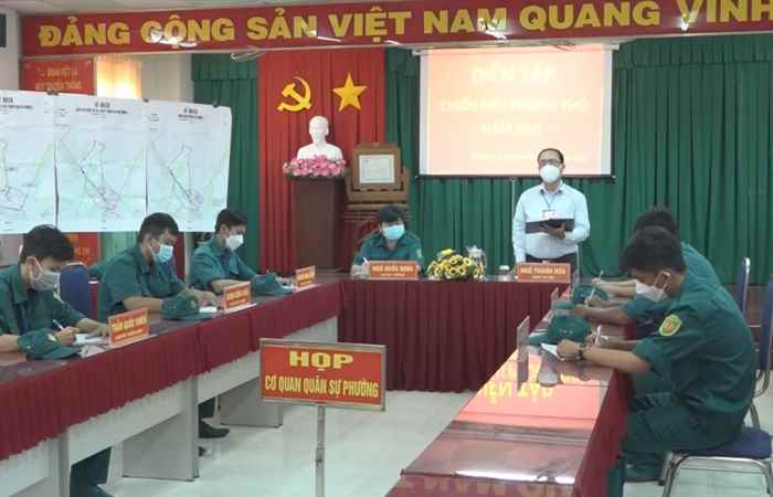 TP. Sóc Trăng: Diễn tập chiến đấu phòng thủ tại phường 6