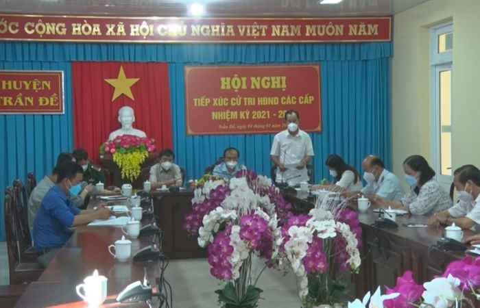 Đại biểu HĐND các cấp tiếp xúc cử tri huyện Trần Đề