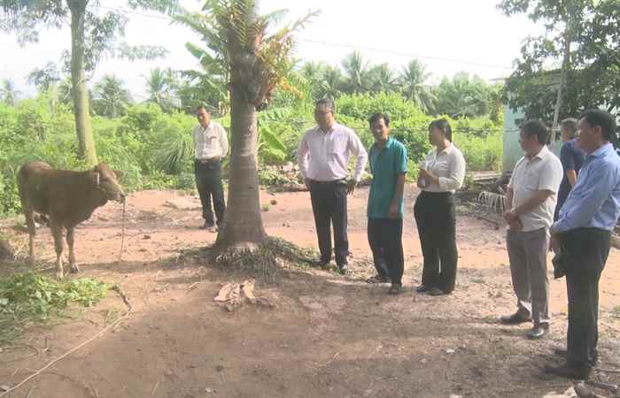 Đoàn giám sát của Sở Lao động Thương binh Xã hội tỉnh làm việc với UBND huyện Cù Lao Dung