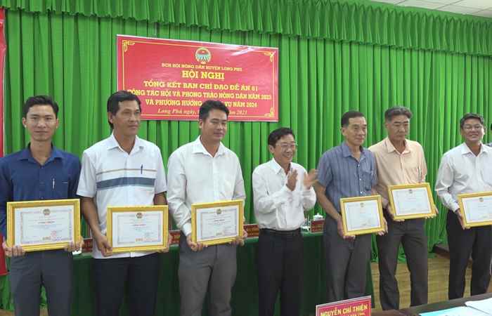 Hội Nông dân Long Phú tổng kết công tác năm 2023