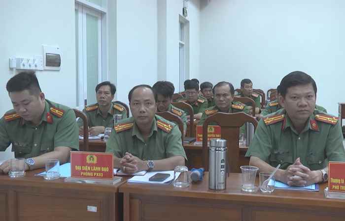 Mỹ Tú: Công an sơ kết 6 tháng đầu năm 2023