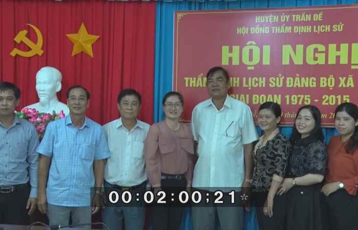 Hội đồng thẩm định lịch sử Đảng bộ xã Tài Văn và xã Viên An giai đoạn 1975-2015