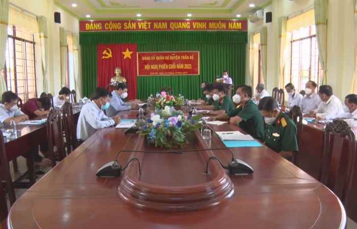 Trần Đề: Đảng ủy Quân sự huyện triển khai nhiệm vụ năm 2022