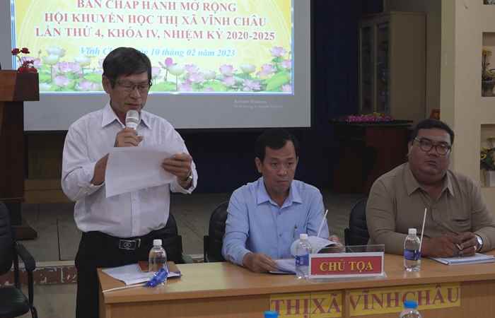 Thị xã Vĩnh Châu: Hội Khuyến học triển khai nhiệm vụ năm 2023