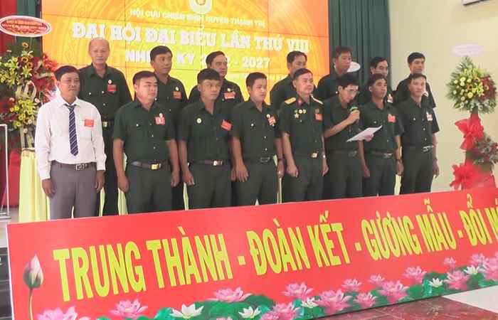 Thạnh Trị: Đại hội Đại biểu Hội Cựu Chiến binh nhiệm kỳ 2022-2027