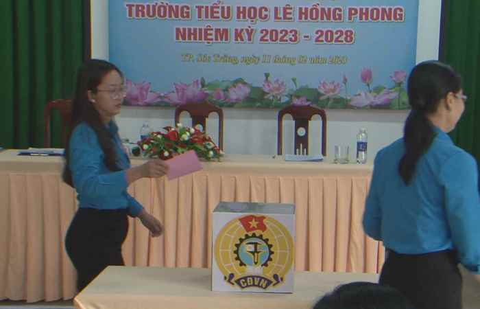  Đại hội điểm Công đoàn cơ sở Trường Tiểu học Lê Hồng Phong, TP. Sóc Trăng