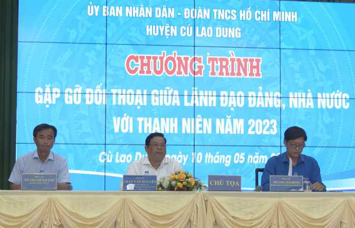 Cù Lao Dung: Buổi đối thoại giữa Lãnh đạo huyện với Thanh niên  