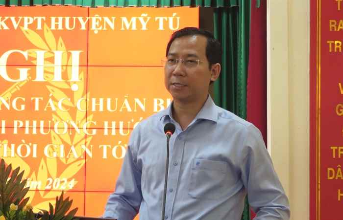 Mỹ Tú: Ban Chỉ đạo Diễn tập khu vực phòng thủ đánh giá công tác chuẩn bị 