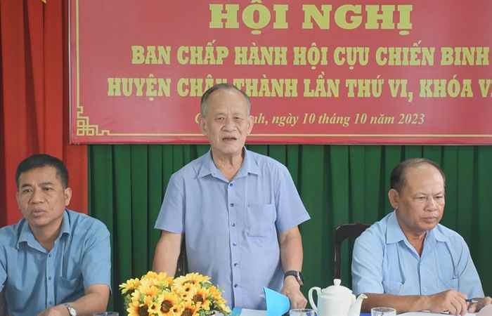 Châu Thành: Hội Cựu chiến binh ltriển khai nhiệm vụ quý IV năm 2023