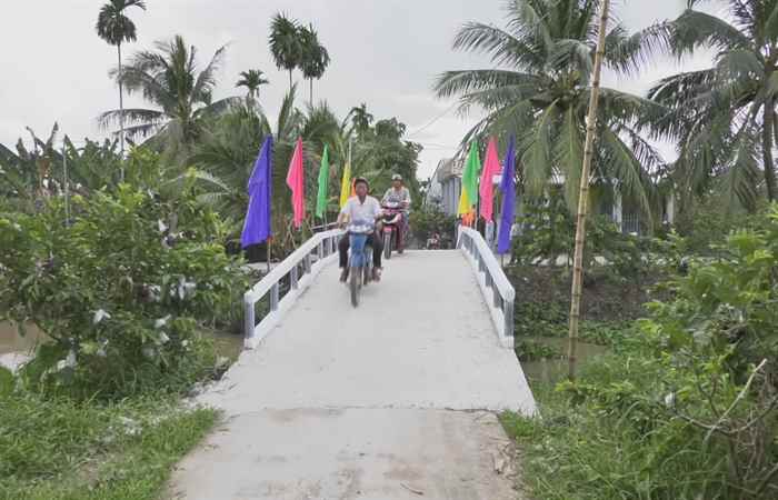 Kế Sách: Khánh thành cầu giao thông nông thôn tại xã Nhơn Mỹ