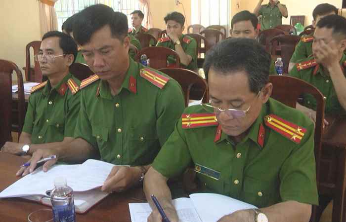 Công an huyện Mỹ Xuyên tổng kết năm 2023