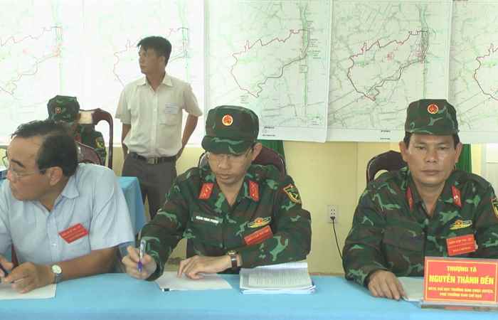Mỹ Xuyên: Xã Ngọc Tố diễn tập chiến đấu khu vực phòng thủ 
