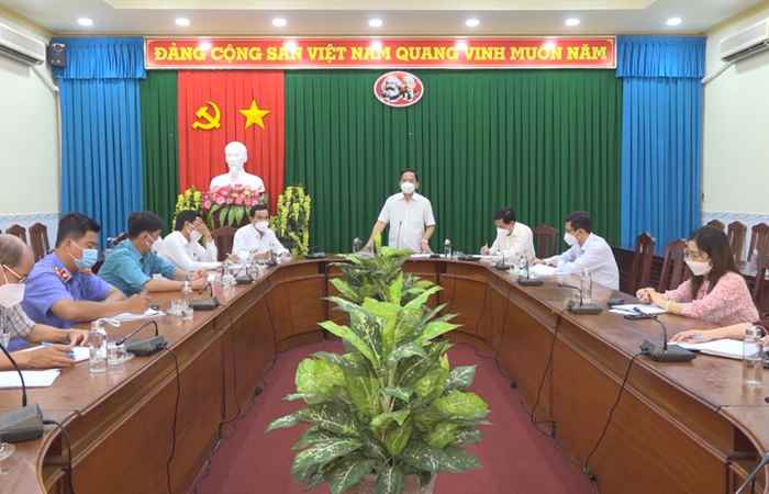 Huyện ủy Mỹ Xuyên làm việc với Ban Chỉ đạo công tác Nội chính, cải cách tư pháp, phòng, chống tham nhũng