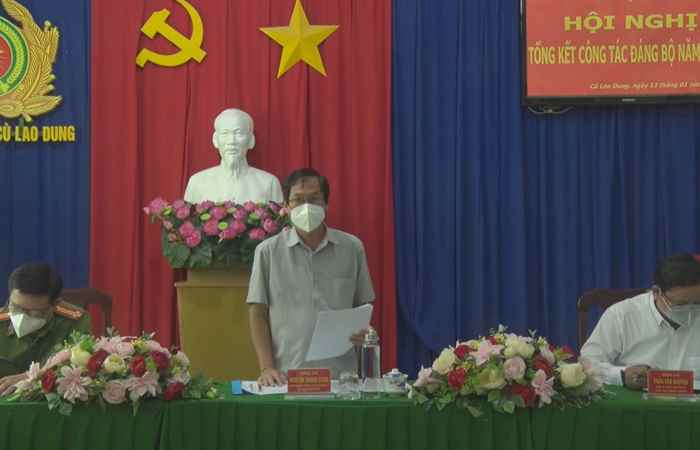 Công an huyện Cù Lao Dung tổng kết công tác năm 2021