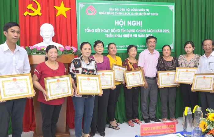 Mỹ Xuyên tổng kết hoạt động tín dụng chính sách xã hội năm 2022