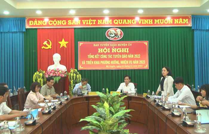 Ban Tuyên giáo huyện Mỹ Xuyên tổng kết năm 2022