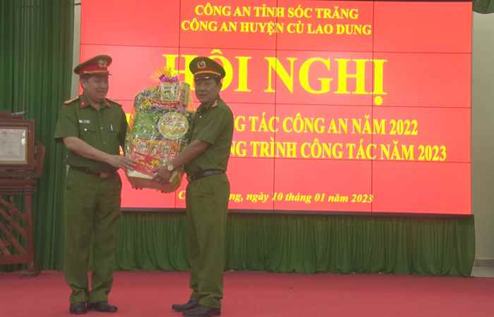 Công an huyện Cù Lao Dung tổng kết năm 2022