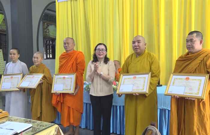 Ban Trị sự Giáo hội phật giáo Việt Nam huyện Mỹ Xuyên tổng kết năm 2022