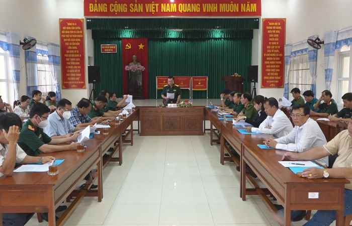 Bộ CHQS tỉnh Sóc Trăng kiểm tra công tác tuyển quân tại huyện Mỹ Tú