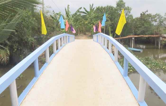 Khánh thành đưa vào sử dụng cầu Hai Võng, ấp Nhơn Hòa, xã Gia Hòa 2