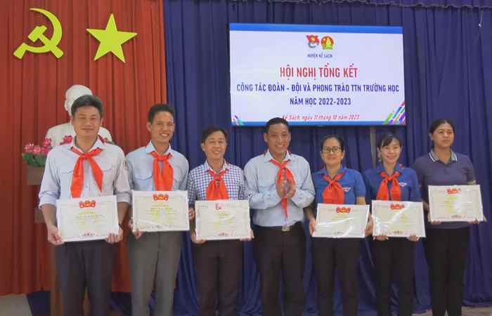 Kế Sách: Huyện đoàn tổng kết công tác đoàn - đội trường học năm học 2022-2023