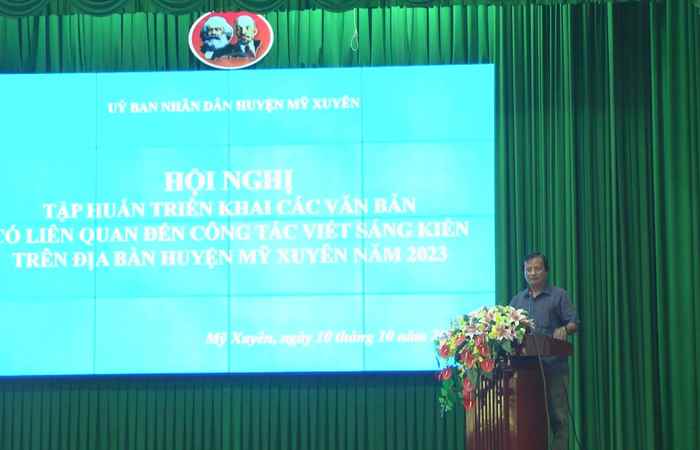 Mỹ Xuyên: Sở Khoa học & Công nghệ tập huấn viết sáng kiến kinh nghiệm  
