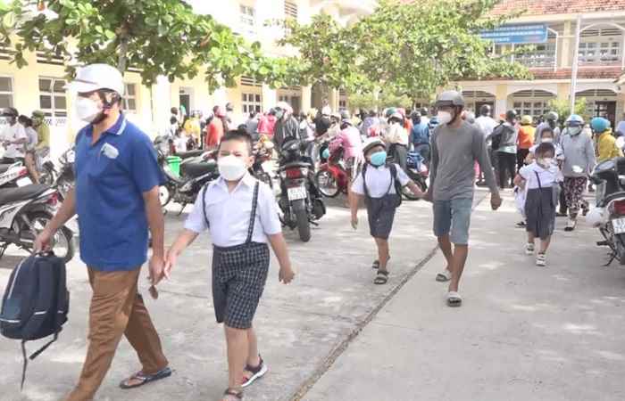  Học sinh Tiểu học TP. Sóc Trăng trở lại trường học trực tiếp