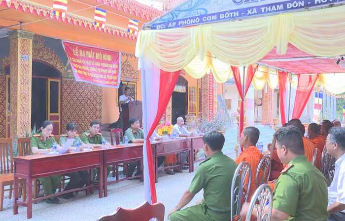 Thành lập mô hình “Sư sãi và phật tử tham gia phòng, chống tội phạm, đảm bảo an ninh trật tự”