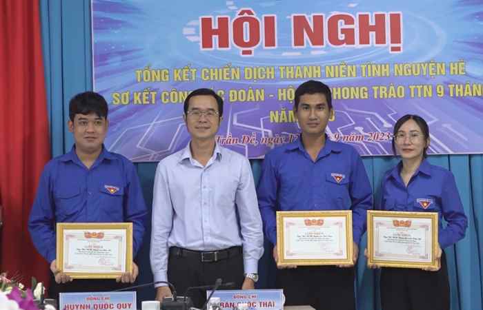 Trần Đề: Tổng kết chiến dịch Thanh niên tình nguyện hè năm 2023