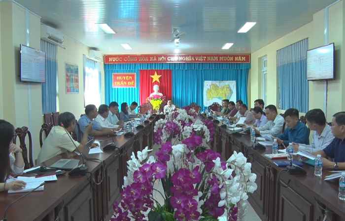  UBND huyện Trần Đề góp ý quy hoạch sử dụng đất đến năm 2023