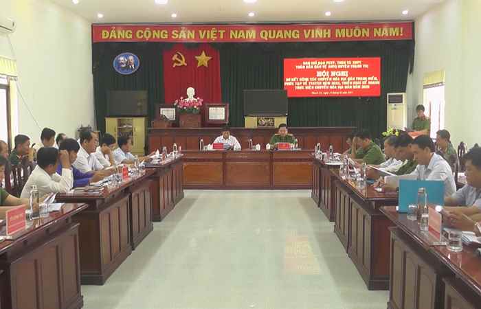 Thạnh Trị sơ kết công tác chuyển hóa địa bàn trọng điểm phức tạp về trật tự an toàn xã hội 