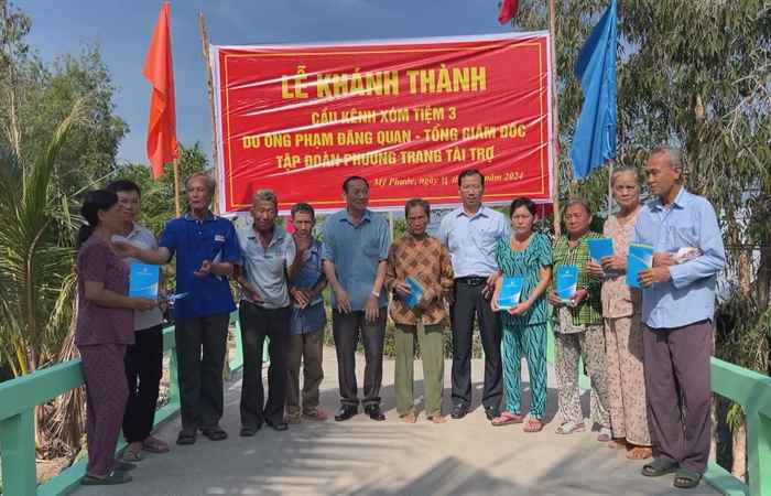 Mỹ Tú: Khánh thành cầu Kênh Xóm Tiệm 3, ấp Phước Lợi A, xã Mỹ Phước