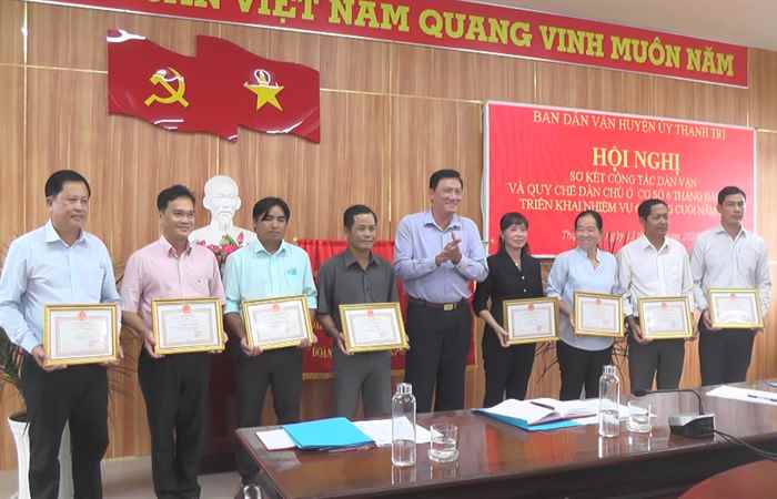 Thạnh Trị: Ban Dân vận sơ kết 6 tháng đầu năm 2022