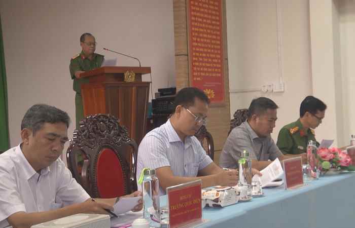 Công an huyện Châu Thành đánh giá hình hình an ninh, trật tự trên địa bàn huyện