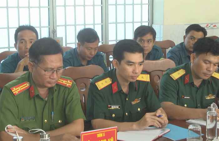 Hội đồng nghĩa vụ quân sự tỉnh Sóc Trăng kiểm tra công tác tuyển quân năm 2023 tại huyện Mỹ Xuyên