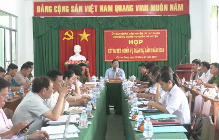 Cù Lao Dung: Hội đồng nghĩa vụ quân sự xét duyệt lần 2